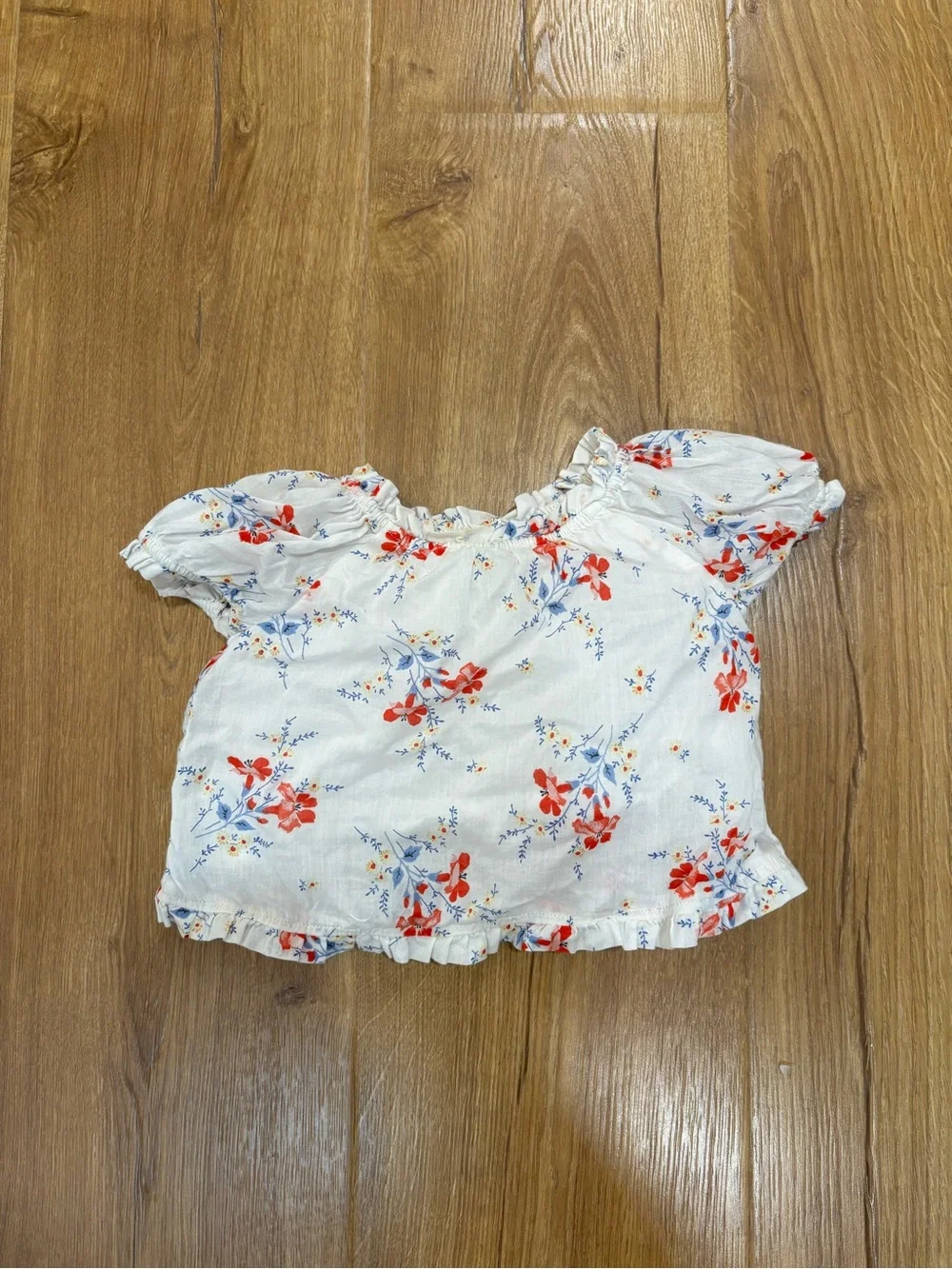 Gap x Doen Floral Short Sleeve Top